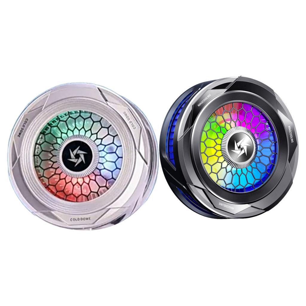 Телефон Вентилятор Охлаждения Радиатор Малошумная Система Охлаждения Полупроводниковый Магнитный Адсорбционный Радиатор Портативный с RGB Подсветкой