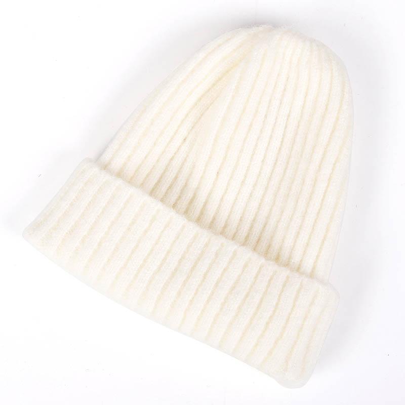 Winter Knitted Hat Women Beanie Autumn Warm Soft Trendy Kpop Style Beanies Skullies Hats Girls Bonnet Ladies Cap