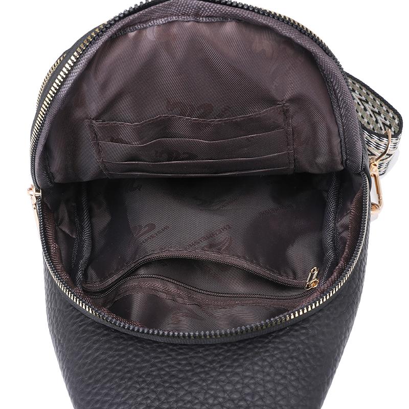 Женская нагрудная сумка Кожаная сумка через плечо Красочные лямки Женская сумка на плечо