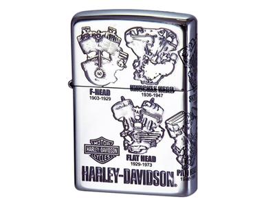 Зажигалка ZIPPO 200 Япония лимитированная серебряная Harley-Davidson HDP-46
