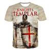 Knights Templar 3D Print T Shirt Knights Templar Fashion Casual T-shirts Men Women Hip Hop Harajuku Streetwear T Shirt Tee Tops