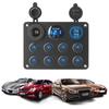 12 В 24 В 8-клавишный разъем Lighte Buttons USB-зарядные устройства для автомобиля RV Truck ATV UTV Camper Caravan тумблерный переключатель панель автоматического выключателя