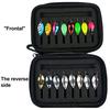 Sequins Fishing Lures Set with Storage Bag Compact Design Portable Metal Spoon Spinner Kit Freshwater Artificial Baits Fishing Tackle