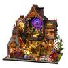 DIY Big Doll House Wooden Puzzle Miniature Furniture Dollhouse Handmade Home Craft Assembly Toys for Children Adults Birthday Gifts