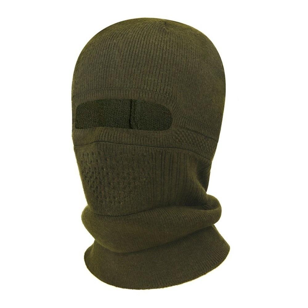 Ear Protection Knitted Balaclava Hat Thickened Winter Pullover Cap Simple Men Beanies Hat Male