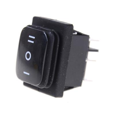 12V черный водонепроницаемый 6-контактный Dpdt самоблокирующийся прямоугольный кулисный переключатель