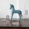 Статуя лошади-качалки, украшение на праздничный сезон, фигурка для бара, стола, кафе