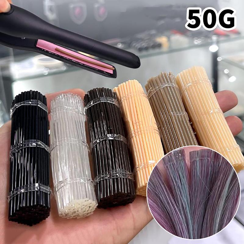 Keratin Glue Sticks for Hair Extensions 1 Set 50G High Adhesion Safe  for Home DIY Salon Hair Styling Use
