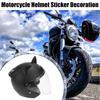 1 Pair Cat Ears Style Helmet Self Adhesive Decoration Fit for Motorcycle Bicycle