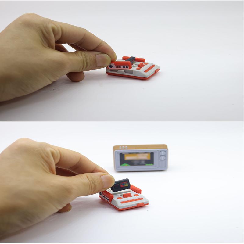 1 шт. 1/12 Кукольный домик Симуляция Миниатюрный Ностальгический Модель ТВ-приставки для игр Декорация сцены гостиной Аксессуары для кукол Игрушки