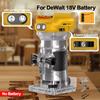 Brushless Electric Trimmer Woodworking Trimming Machine Wood Router Milling Engraving Slotting Machine Fit Dewalt 18V Battery