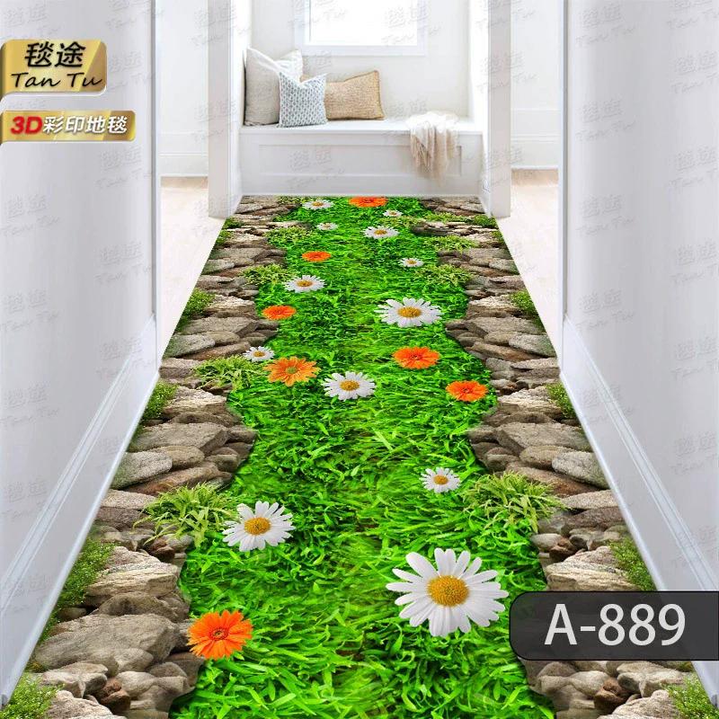 Luxury Corridor Runner Carpet Long Strip Rug for Hallway Living Room Home Aisle Floor Mat Entryway Decor
