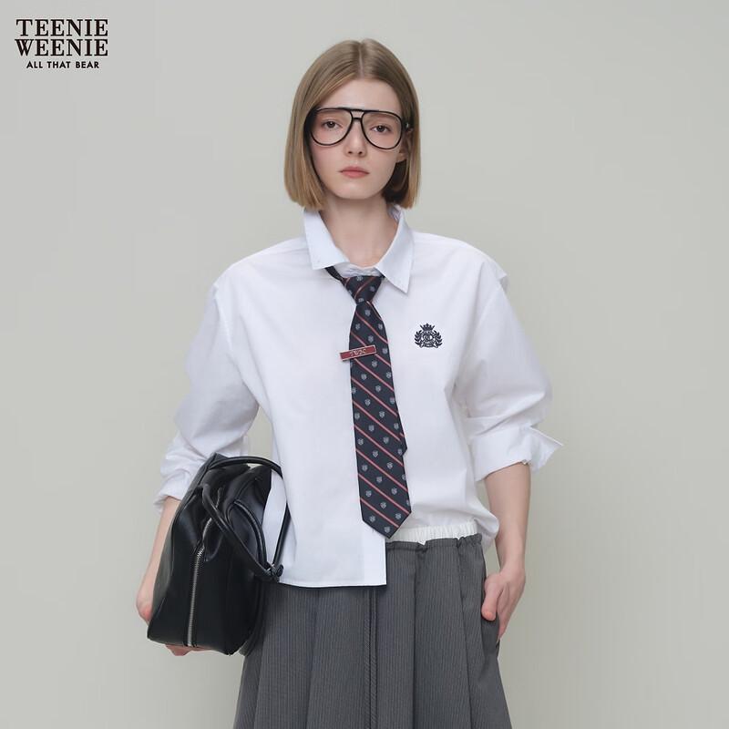 Teenie Weenie Женская рубашка с принтом букв и мишкой
