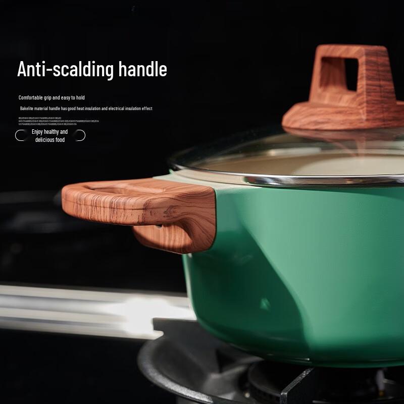 Zhi Shi Изумрудно-зеленая антипригарная кастрюля для супа