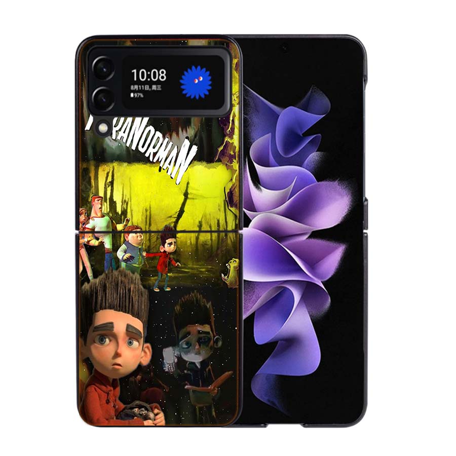 Cartoon Movie P-ParaNorman Phone Case For Samsung Z Flip 7 6 5G Galaxy Z Flip4 Z Flip5 Z Flip3 Coque Black Hard PC Shell Protect