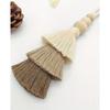 2 шт. Богемные кисти ручной работы, подхваты для штор с деревянными бусинами - Полиэстер, Современные бохо-подхваты для оконных драпировок для домашнего декора