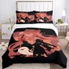 Genshin Impact Print Комплект постельного белья из трех предметов Модные изделия для детей и взрослых для кроватей Пододеяльники Наволочки Комплект постельного белья