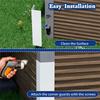 2Pcs Siding Corner Guards Protector with 89° Angles Rustproof Metal Corner Guard for Outdoor Wall Vinyls Siding Guards