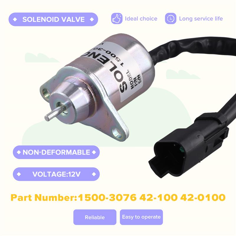 Fuel Shut Off Solenoid Valve Stop Solenoid Valve Stop Solenoid Valve For Yanmar 12V