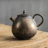 Pure Hand-made Retro Gold Rust Glazed Teapot Single Pot Coarse Pottery Kung Fu Tea Set Ceramic Home Gift Tea Maker