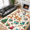 Christmas Printed Square Area Rug Soft Non Slip Floor Carpet For Bedroom Holiday Gift