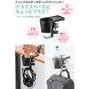 Sanwa Direct Drink Holder, Desk, Headphone Hanger, Bag Hanger, Clamp Type, Metal, 5kg Weight Capacity, Black, 200-STN063BK