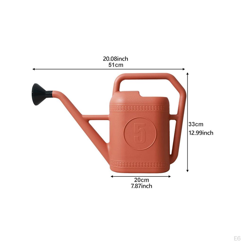 Садовая лейка с переносной ручкой и разбрызгивающей головкой для цветников