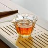 Modern Small Glass Gaiwan Glass Tea Set Practical Glass Tureen Tea Ceremony Accessories for Tea Enthusiasts Present