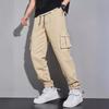 Повседневные спортивные брюки мужские свободные длинные вставки фитнес бег тренировочные брюки