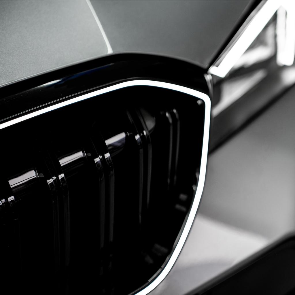 Gloss Black Front Kidney Grille Mesh Fit BMW 3 Series G20 G28 2023-2024