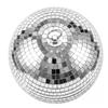 Mirror Disco Ball 80/100/150/200/300 mm 17-Pack with Hanging Ring, for Party Home Decoration Stage Props DJ Dance Club, 2 Mirror Tile Sizes, Reflects