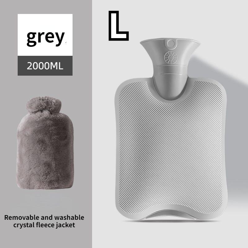 Hot Water Bags Filled with Water Warm Tummy Warmer Hand Warming Bags Female Students Compress Tummy Silicone Cute Plush Hot Compress