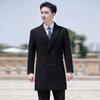 Men's Business Casual Mid-Length Wool Blend Overcoat