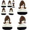 Cos Female Costume Wig With Slanted Bangs And Vintage Flipped Ends Made Of Hightemp Silk For Cosplay