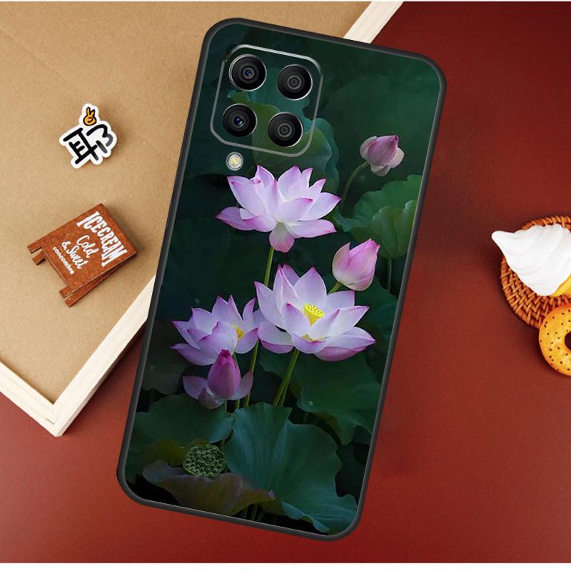 Flower Lotus Case For Samsung Galaxy M13 M53 M51 M31 M11 M14 M34 M54 M12 M32 M52 M16 M36 M56 M15 M35 M55