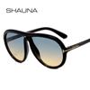 Retro Oversized Pilot Sunglasses Women Fashion Brand Designer Gradient Shades UV400 Men Oval Sun Glasses