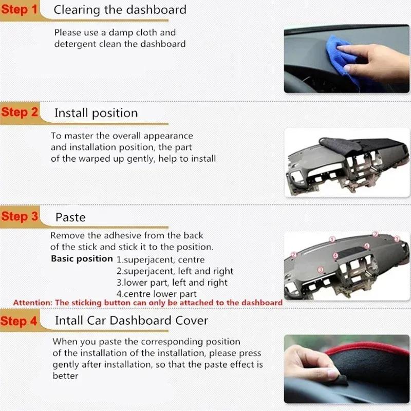 Чехол на внутреннюю панель приборов автомобиля для Chrysler 300C 2004 - 2010 Автомобильный коврик на приборную панель Ковер Накидка Солнцезащитный коврик Накладка 2009 2008 2007 2006 2005