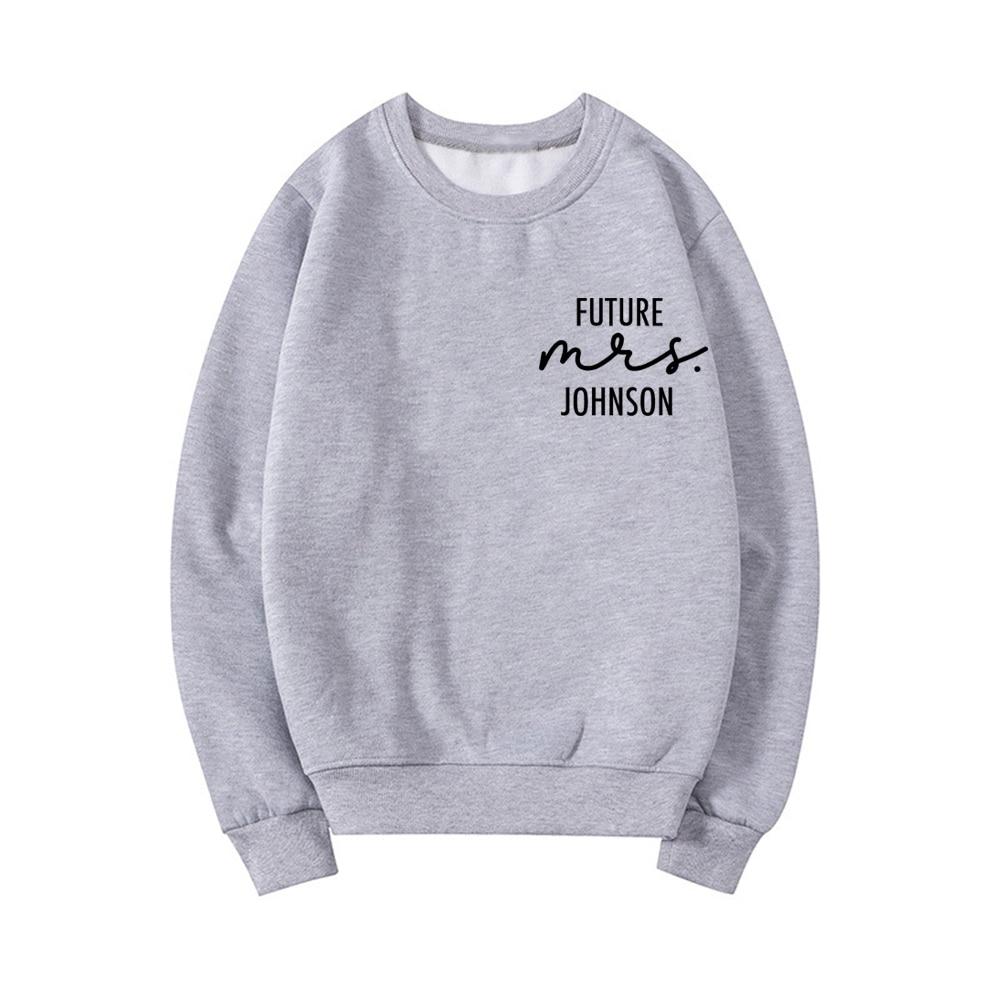 Подарок на помолвку, толстовка Future Mrs, новая толстовка Mrs, подарок для невесты, свадебные толстовки на заказ, топ, женские толстовки, пуловеры