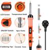 80 Вт комплект паяльника с ЖК-дисплеем, сварочная ручка с регулируемой температурой, инструмент для распайки, насос для пайки, 110 В 220 В