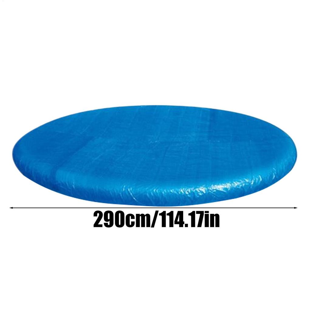 Round Pool Cover Dust Pool Cover for Pool Windproof Hot Tub Protective Tool With Drawstring for Outdoor Yard Home