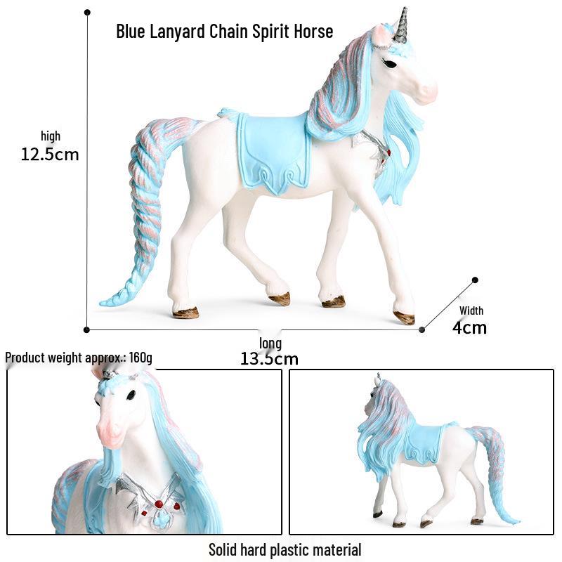 European Pegasus & Unicorn Figurine - Mythical Magic Creature Model