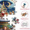 Christmas Crystal Ball Jigsaw Puzzle Santa Snow Village Scene 1000 Pieces Adults Cardboard Puzzle