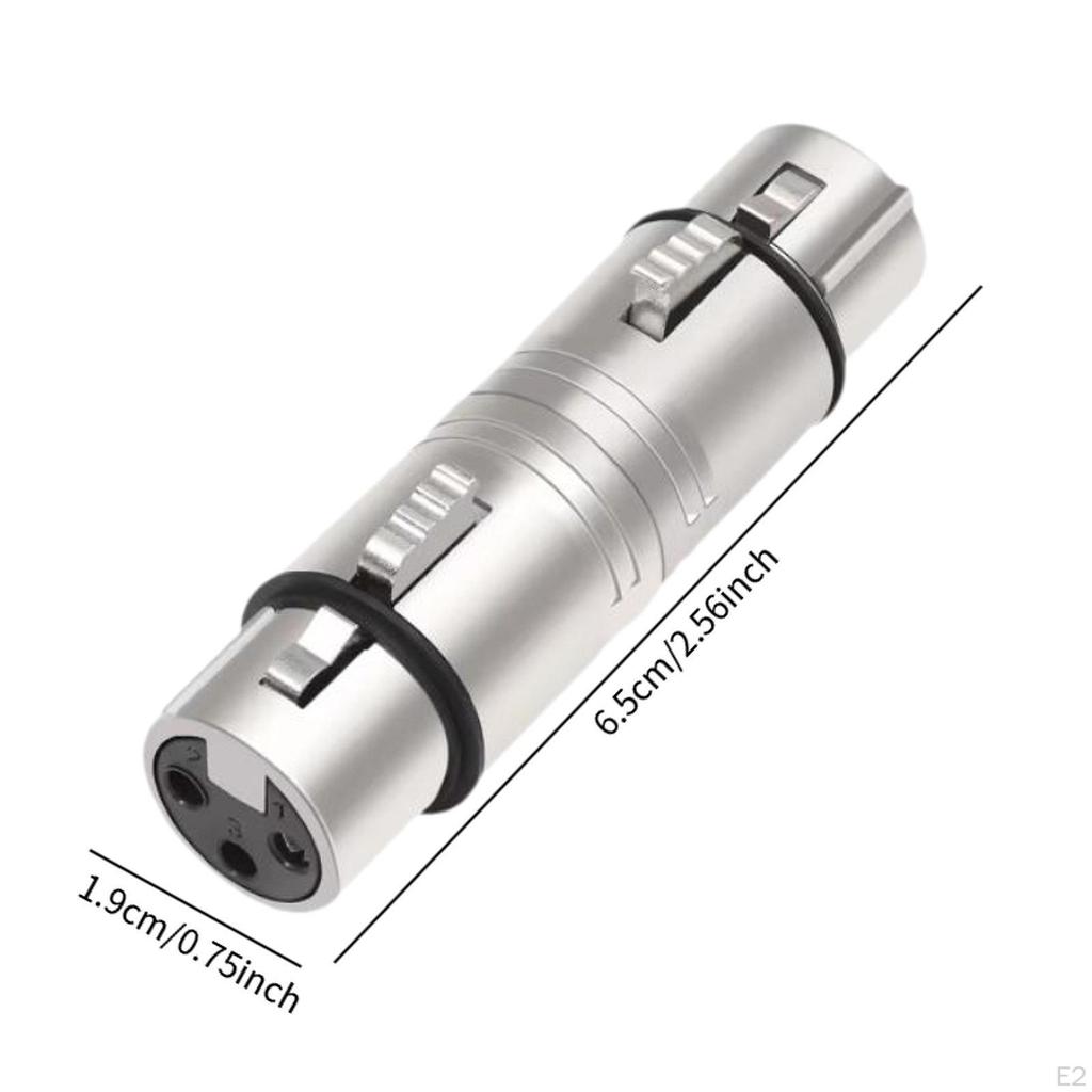 2x XLR адаптера микрофонный линейный профессиональный женский на 3-контактный для живого выступления
