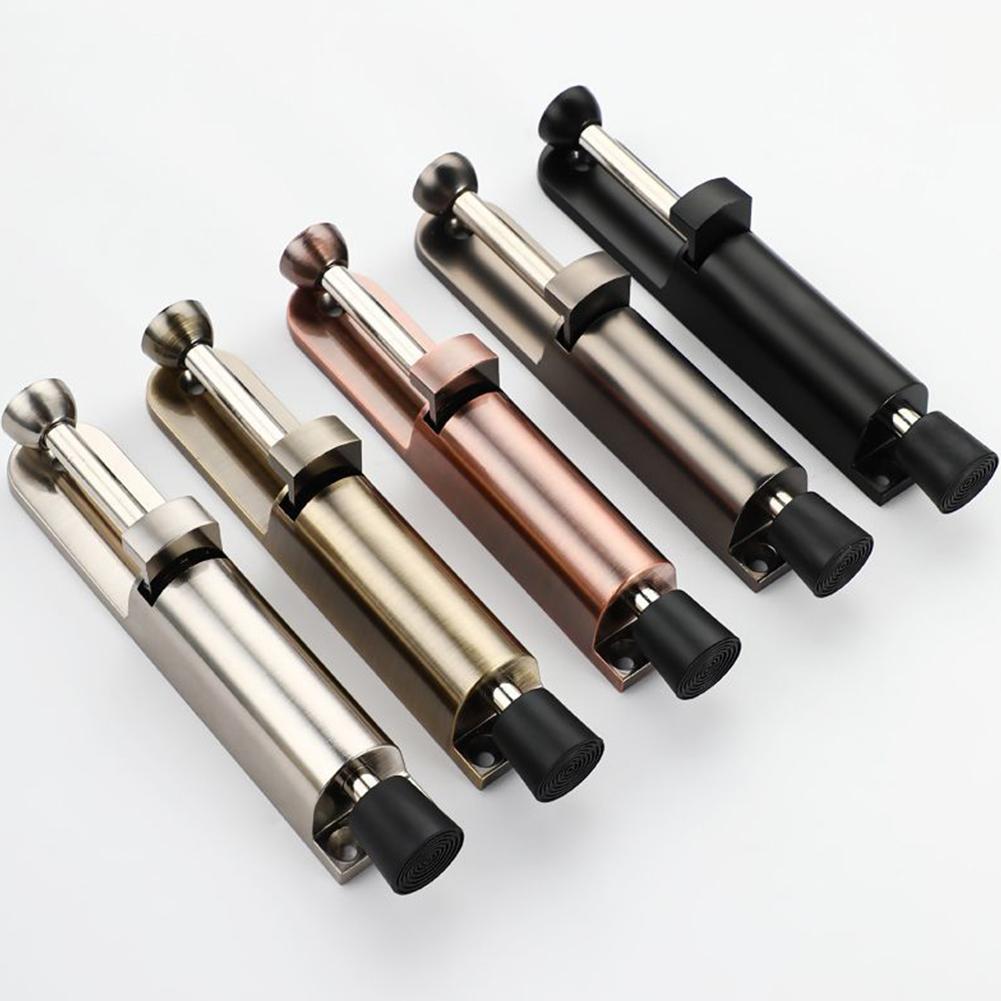 Телескопический дверной стопор с пружинным механизмом, прочный держатель дверного замка, металлический упор с регулируемым положением и ножным тормозом, клинья для двери