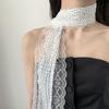 Black White Pink Photo-Ready Shawl Dots Headband Trendy Lace Scarf  Photo Props