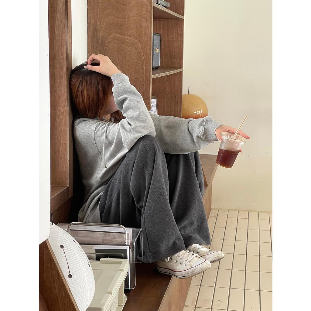 Женский худи с капюшоном, с мягкой подкладкой, на осень и зиму, свободный, с принтом букв, студенческий, с длинным рукавом, модный, в стиле ретро, универсальный