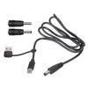 Шнур питания с выходной мощностью 12 В, вход USB C, с несколькими адаптерными наконечниками для различных электронных устройств, динамиков, вентиляторов, маршрутизаторов