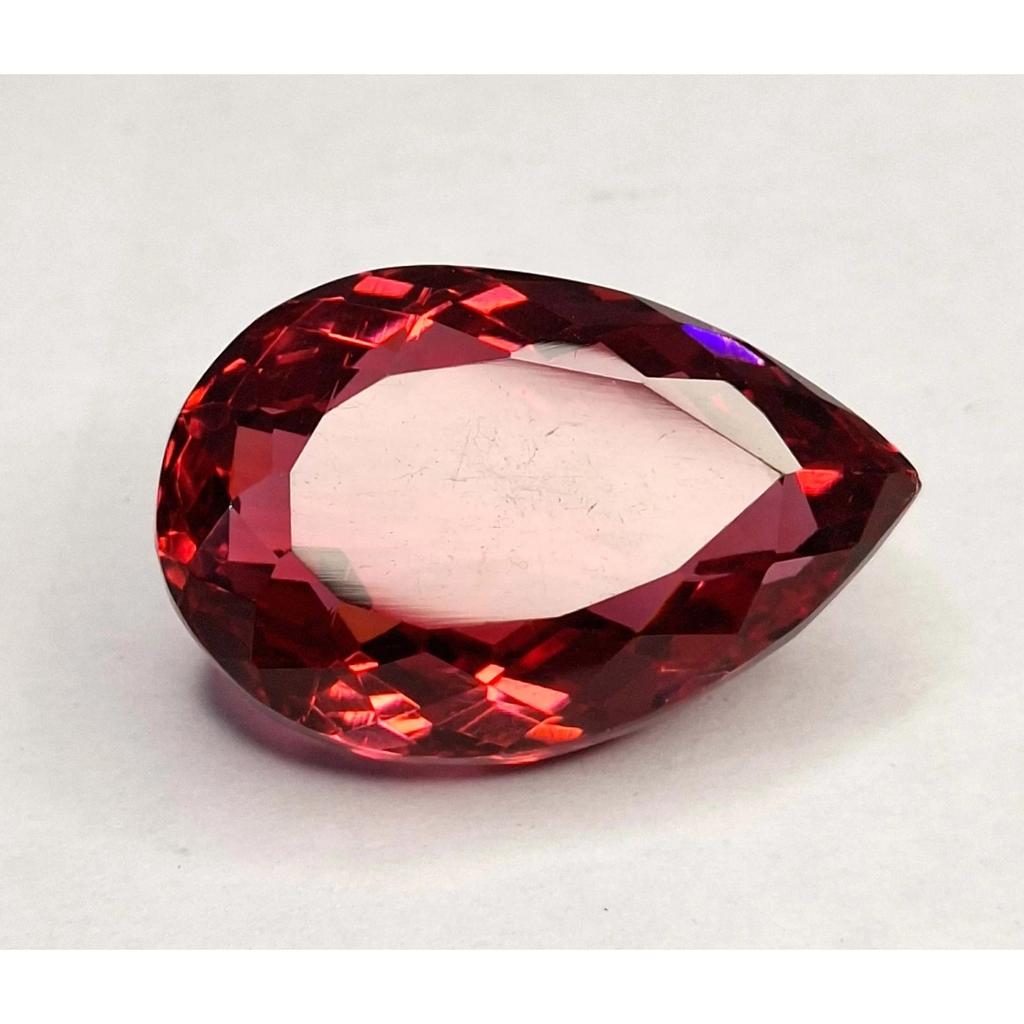 Pear Cut Natural Rubellite Tourmaline 60-62 Ct Stunning Certified Gemstone