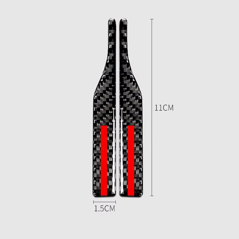 2026 Universal Anti-collision Strip 2Pcs Rearview Mirror Anti-scratch Strip Car Sticker Decoration Reflective Strip Auto Parts