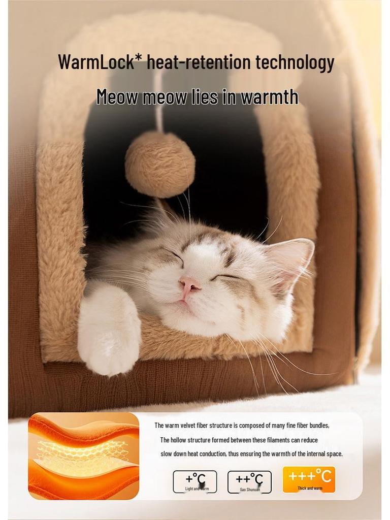 Трансграничная кошачья вилла: Уютное осенне-зимнее гнездышко для котят и собак